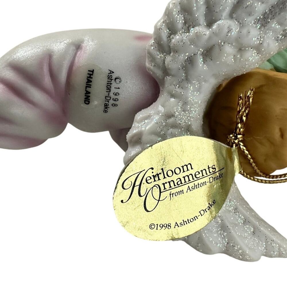 Ashton Drake Vintage 1998 1999 Gifts from Above Angel Cherub Ornaments -Set of 8 - Picture 11 of 14